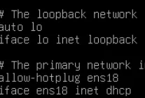 cat /etc/network/interfaces